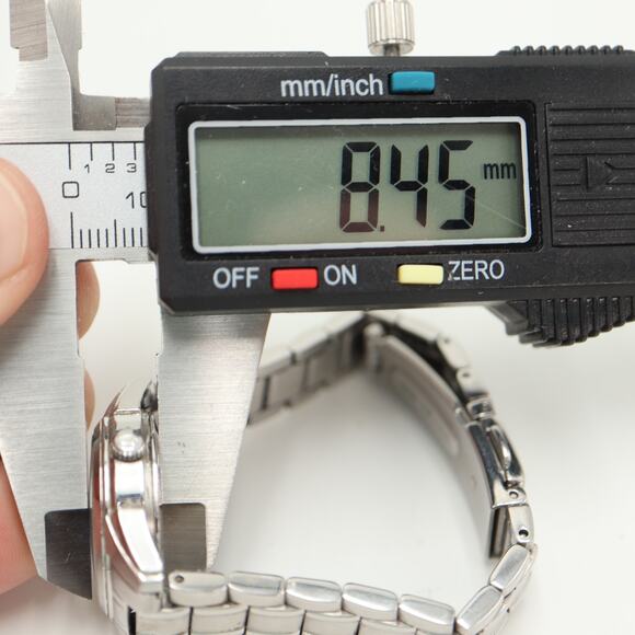 Bulova Womens Silver Tone Blue 26mm Date Watch 5.5" Steel Bracelet w New Battery - Picture 3 of 13